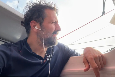 Photo envoyee depuis le bateau PAPREC ARKEA lors de la course a la voile du Vendee Globe le 08 janvier 2025 Photo envoyee depuis le bateau PAPREC ARKEA lors de la course a la voile du Vendee Globe le 08 janvier 2025