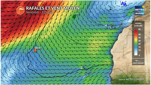 Météo Vendée Globe : Arrivée prévue mardi dans du grand beau temps mais pas beaucoup de vent.