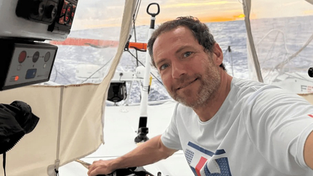 Photo envoyee depuis le bateau Fortinet - Best Western lors de la course a la voile du Vendee Globe le 16 janvier 2025 Photo envoyee depuis le bateau Fortinet - Best Western lors de la course a la voile du Vendee Globe le 16 janvier 2025