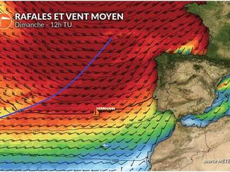 Situation de tempête sur le golfe de Gascogne...