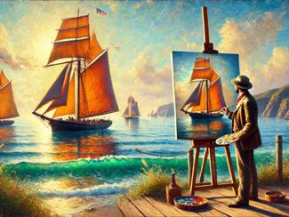 Voiliers sur toile : quand l’art hisse les voiles