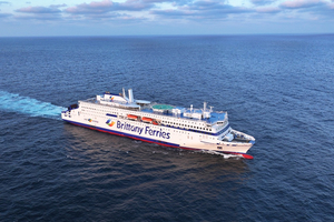 Le Saint-Malo premier bateau hybride de la Brittany Ferries