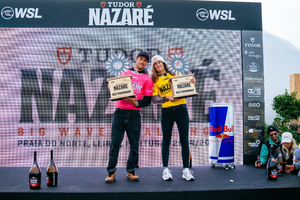 Justine Dupont et Clément Roseyro : le chef-d'oeuvre du surf français à Nazaré