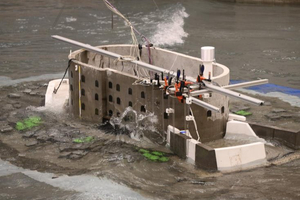 Un mini-fort Boyard à l'épreuve des vagues en Belgique
