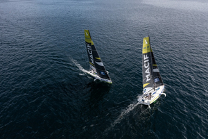 Charlotte Yven et Hugo Dhallenne : un duo de choc prêt à briller sur le circuit Figaro Bénéteau 2025 !