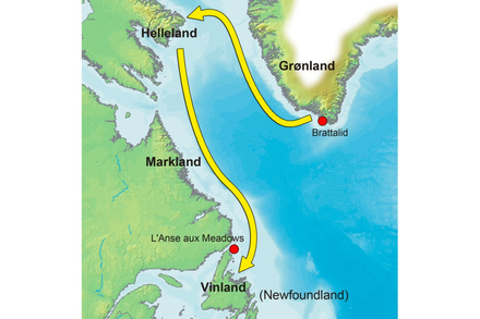 Parcours supposé de Leif Erikson Nautisme Article