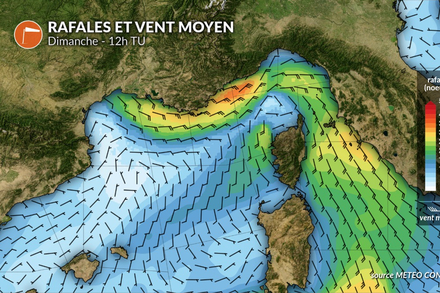 Vent en Mediterranee dimanche Vent en Mediterranee dimanche