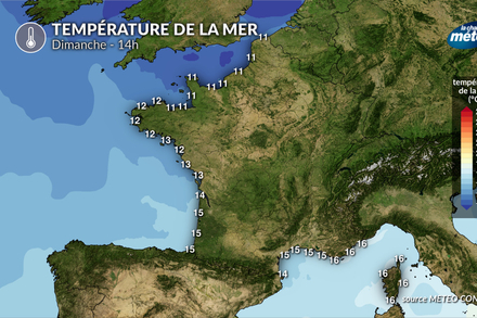 Temperature de la mer dimanche