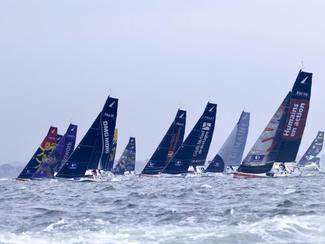 Transat Paprec : un départ canon et le large...