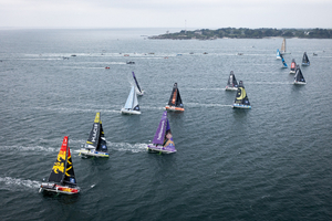 Transat Paprec : retour en images sur le départ en baie de Concarneau