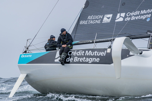Lola Billy et Corentin Horeau de retour en course à bord de Région Bretagne-CMB Océane