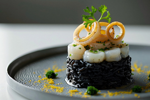 Risotto à l’encre de seiche : le noir lui va si bien