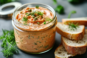 Les rillettes de saumon fumé au fromage frais : apéro chic les pieds dans l’eau