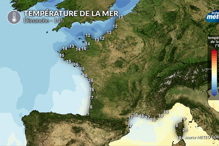 Temperature de la mer dimanche