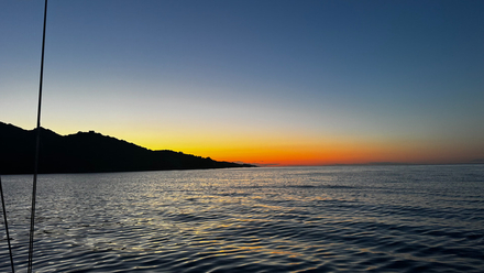 Coucher de soleil sur la baie de Saint-Florent Coucher de soleil sur la baie de Saint-Florent