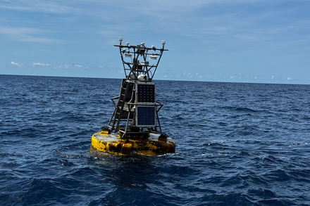 Bouee meteo situee en Mediterranee 