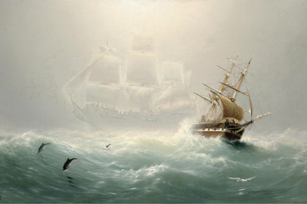 The Flying Dutchman par Charles Temple Dix (vers 1860). The Flying Dutchman par Charles Temple Dix (vers 1860).