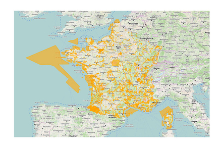 Carte des zones Natura 2000 en France Carte des zones Natura 2000 en France