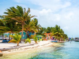 Caye Caulker au Belize : une île de corail...