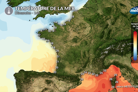 Temperature de la mer dimanche