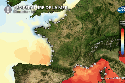 Temperature de la mer dimanche