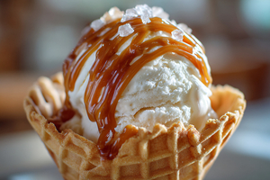 La crème glacée au sel marin : une touche sucrée venue des embruns