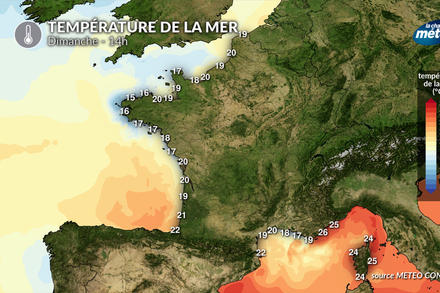 Temperature de la mer dimanche Temperature de la mer dimanche