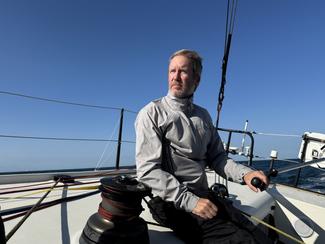 Tanguy Caradec au départ de la Route du Rhum –...