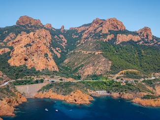 Massif de l'Estérel : vue sur la Méditerranée