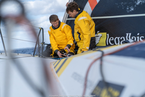 TRANSAT CAFÉ L’OR : remise à l’eau du Class40 LEGALLAIS à Lorient