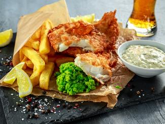 Le fish and chips à la bière blonde :...