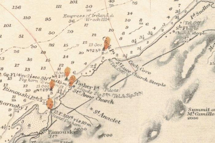 L'emplacement de l'epave Nautisme Article
