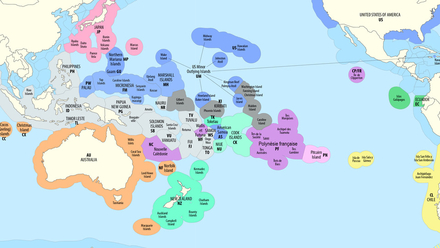 Carte des ZEE en Oceanie Carte des ZEE en Oceanie