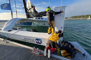 Transat Café L’OR - Armel Le Cléac’h : « L’équipe est à fond pour que l’on reparte au plus vite »