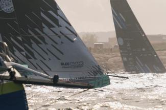 Transat Café L'Or : les Class40 sont repartis depuis La Corogne !