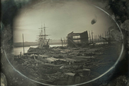 McKay Shipyard, East Boston, c. 1855 McKay Shipyard, East Boston, c. 1855