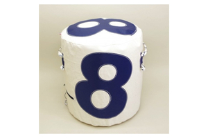 Le pouf gonflable en voile recyclée de Voilensac