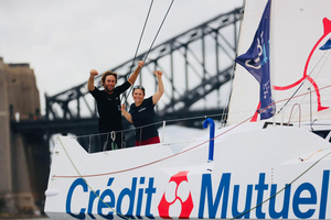 Le Class40 Crédit Mutuel brillant vainqueur à Sydney