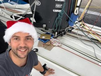 Guirec Soudée, Père Noël au large à bord de...