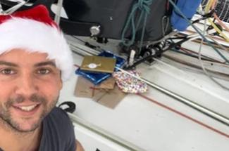 Guirec Soudée, Père Noël au large à bord de l’Ultim MACSF