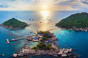 Koh Tao en janvier, soleil d’hiver et eaux turquoise dans le golfe de Thaïlande