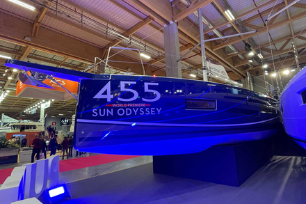 Le Sun Odyssey 455 presente au dernier Paris Nautic Show