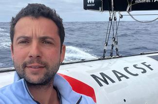 Guirec Soudée nous donne de ses nouvelles en plein Pacifique