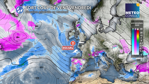 Dépression Ingrid : fort coup de vent en Bretagne et très fortes vagues sur le littoral atlantique