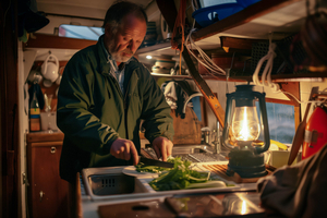 Cuisiner en mer par gros temps : recettes et astuces pour une alimentation saine et sécurisée
