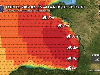 Défilé de perturbations et fortes vagues sur...