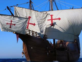 La Nao Santa Maria en escale à...