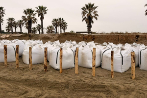 Érosion : cette plage des Pyrénées-Orientales protégée par des centaines de sacs géants face à l’urgence