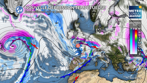 Gros temps en Atlantique entre mercredi et jeudi