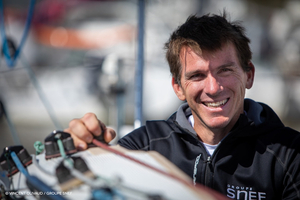 Xavier Macaire tourné vers La Solitaire du Figaro Paprec